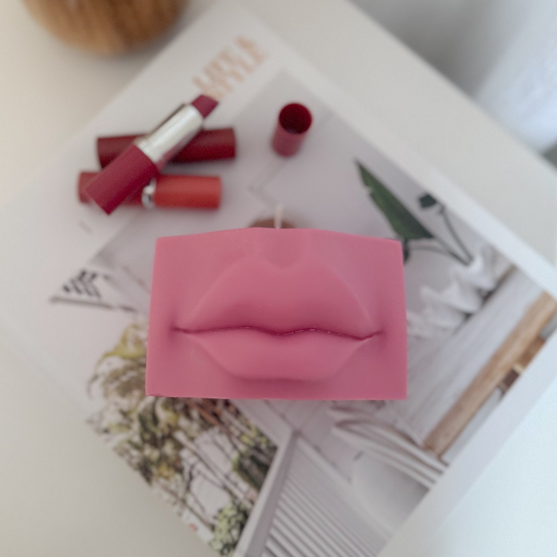 Lips Decorative Candle