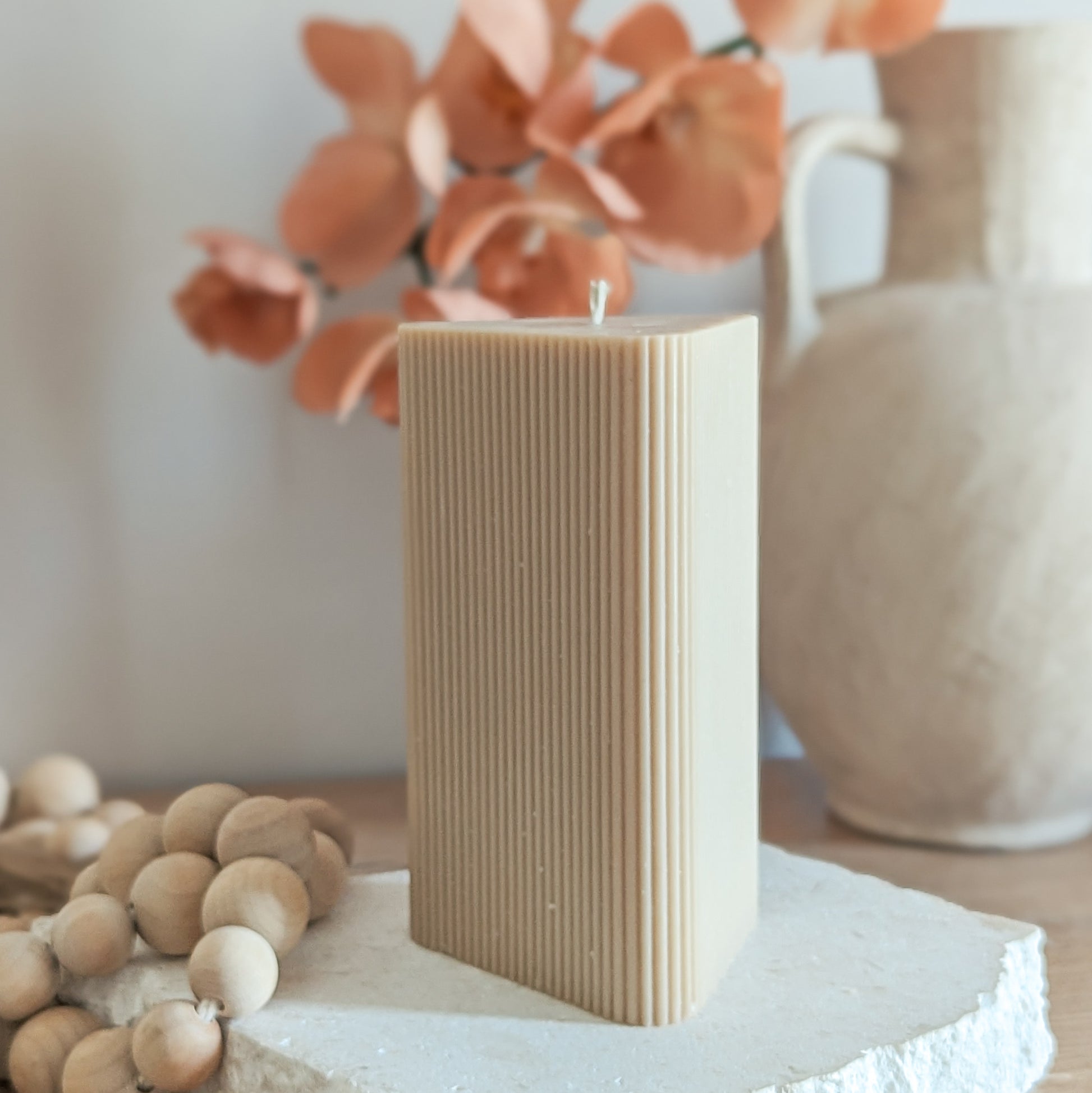 Theo Triangle Pillar Candle