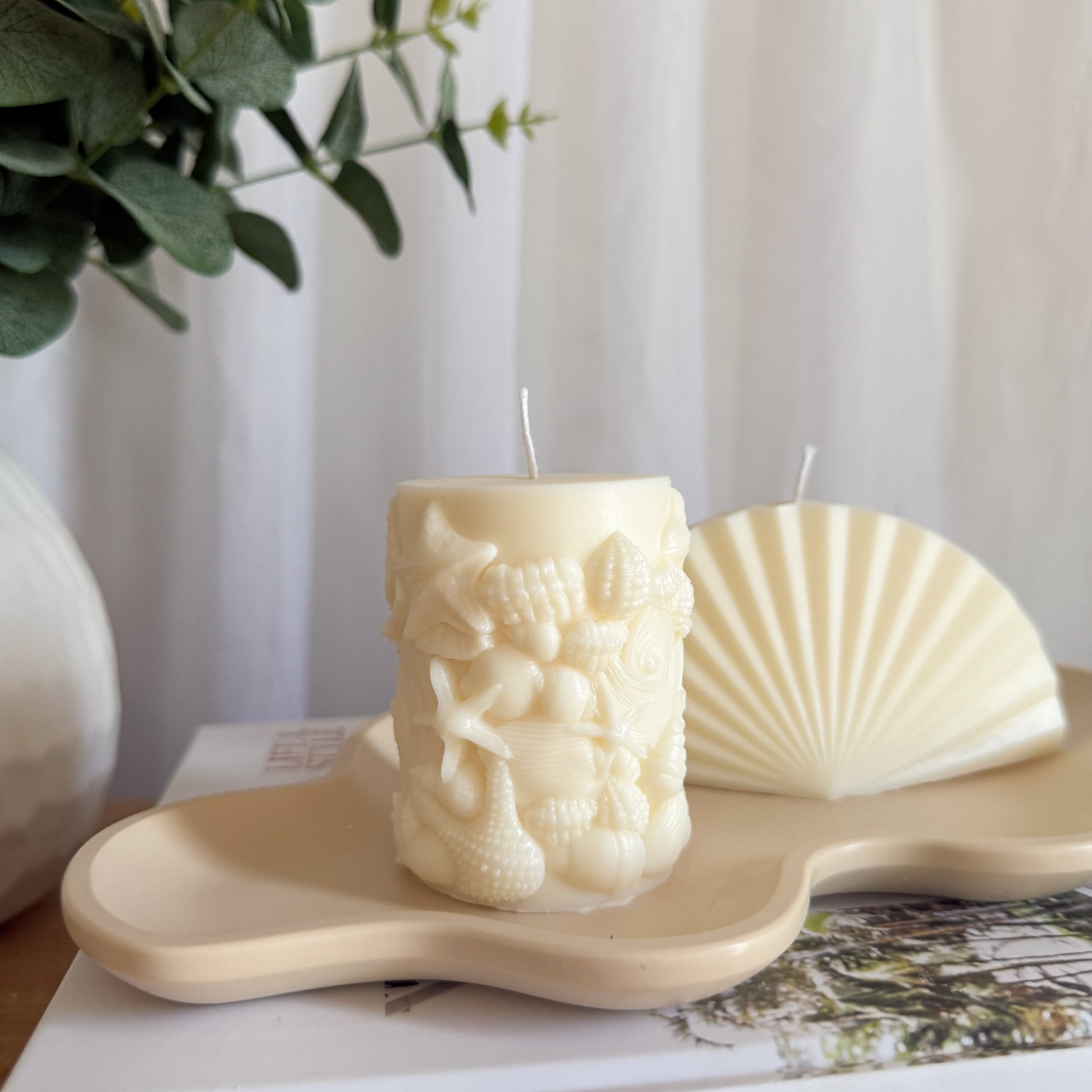 Sea Shells Decorative Candle