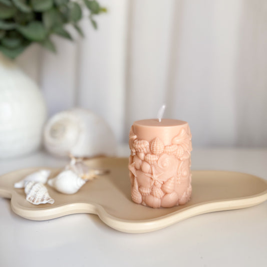 Sea Shells Decorative Candle