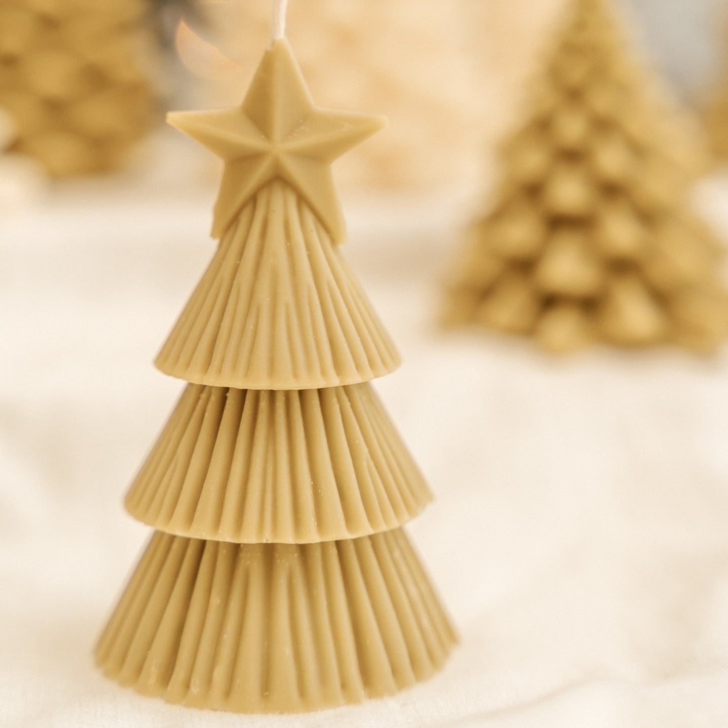 Christmas Tree with Star Decorative Candle