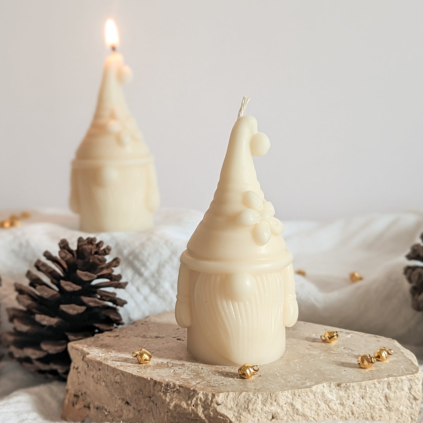 Christmas Gnome Decorative Candle