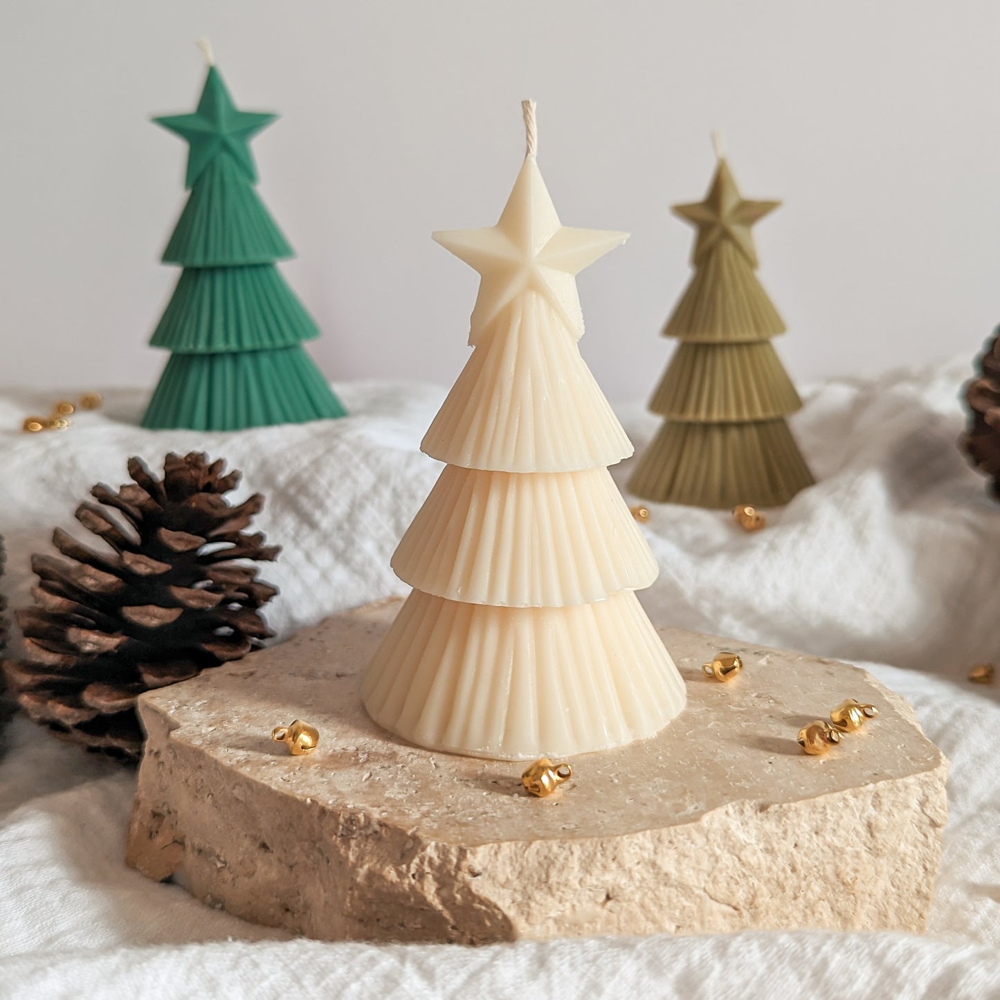 Christmas Tree with Star Decorative Candle