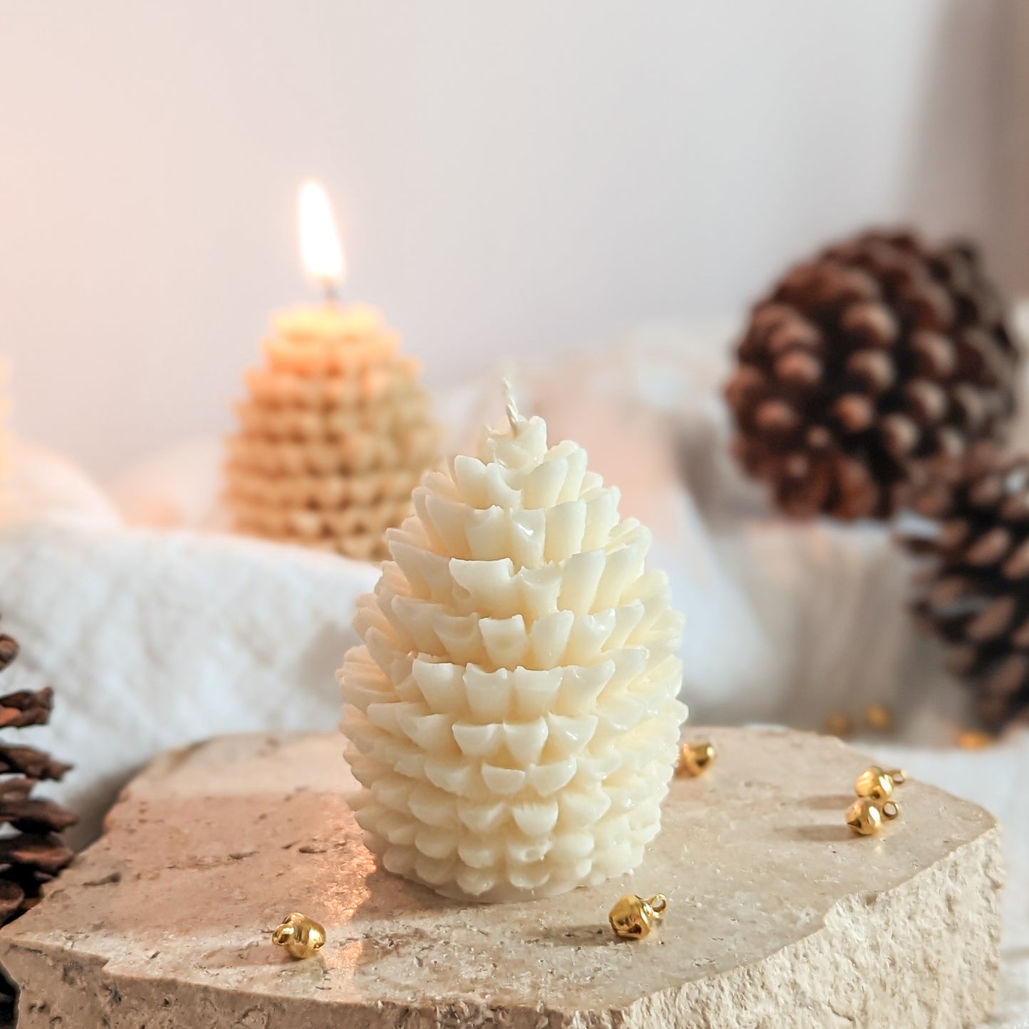 Christmas Cone Decorative Candle