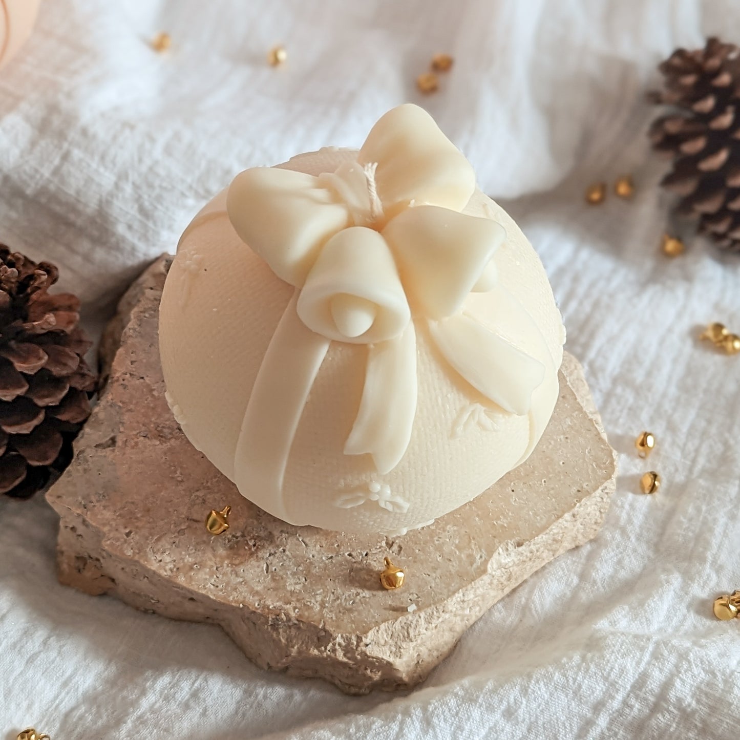 Christmas Pudding Large Decorative Candle