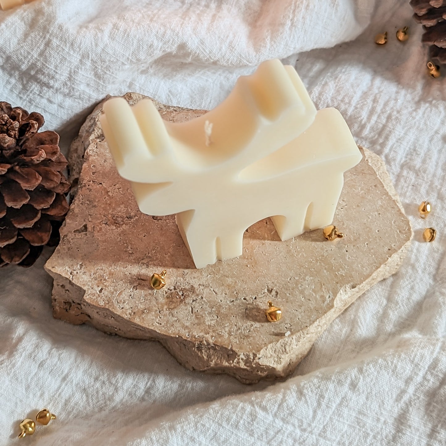 Christmas Reindeer Decorative Candle