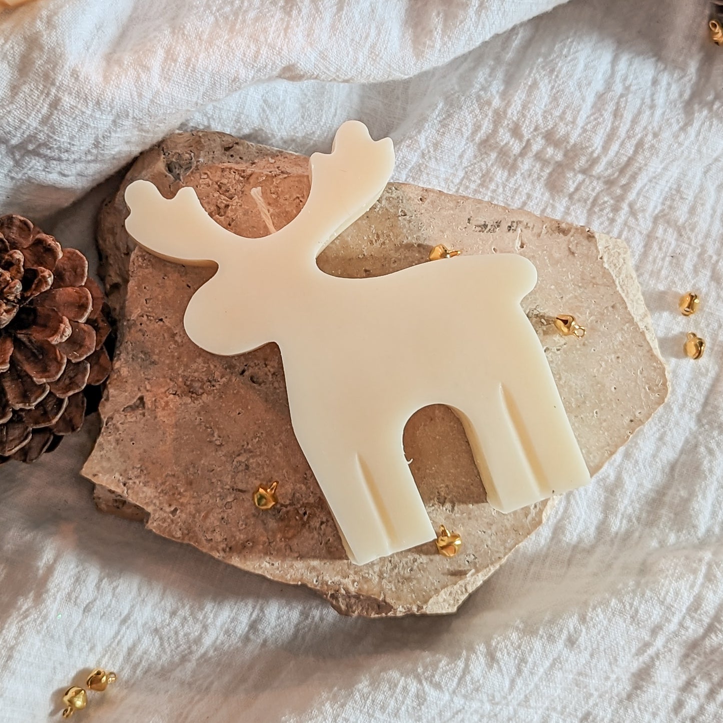 Christmas Reindeer Decorative Candle