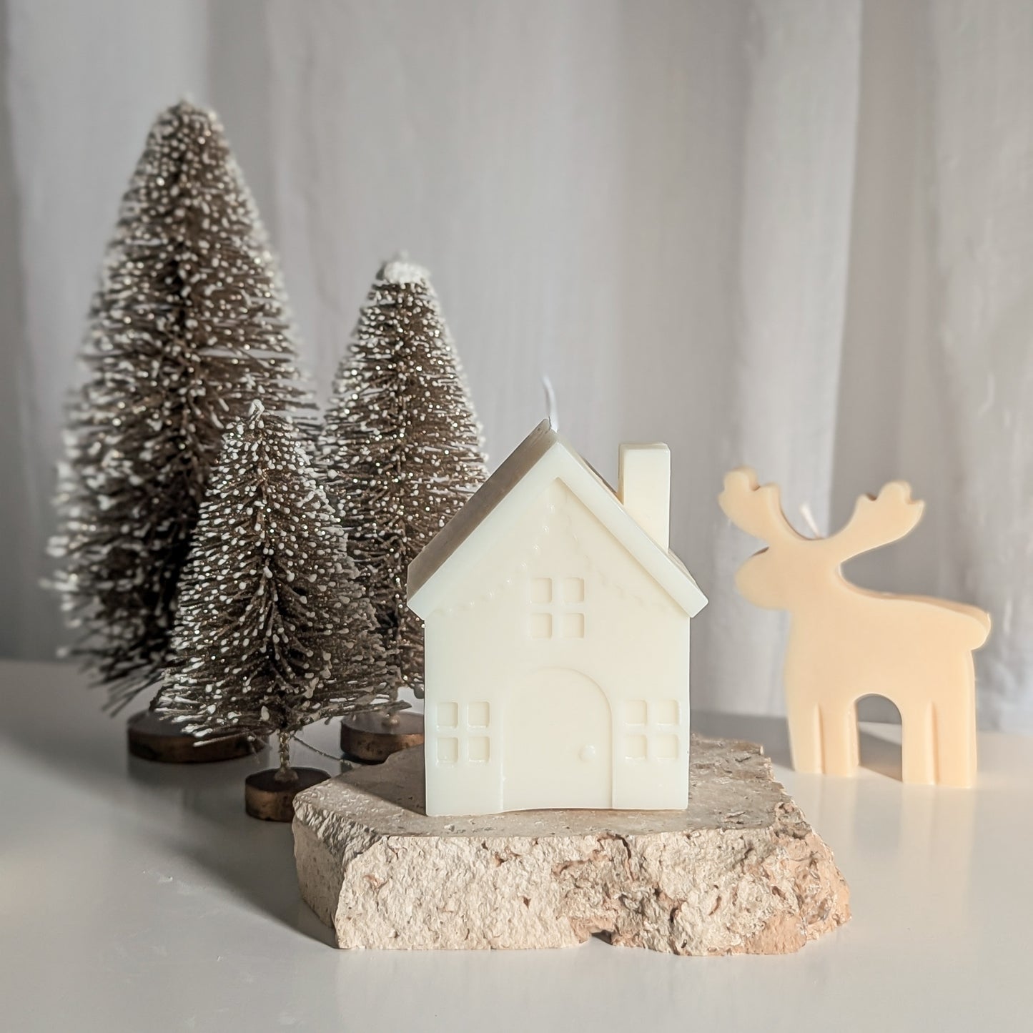 Christmas House Decorative Candle