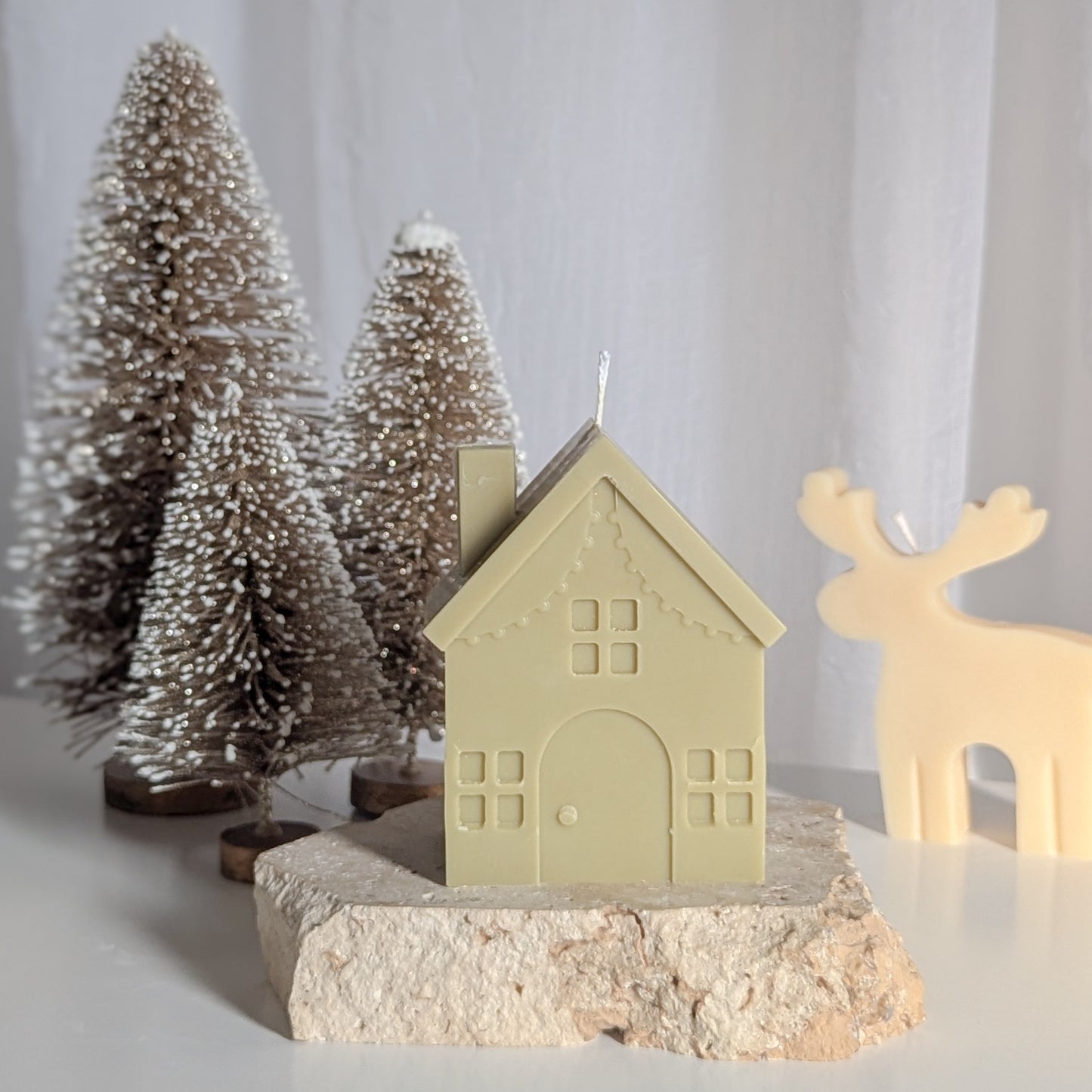 Christmas House Decorative Candle