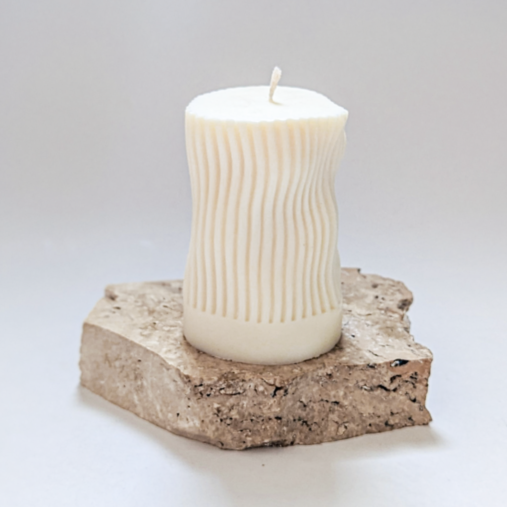 Hendrix Wavy Pillar Candle